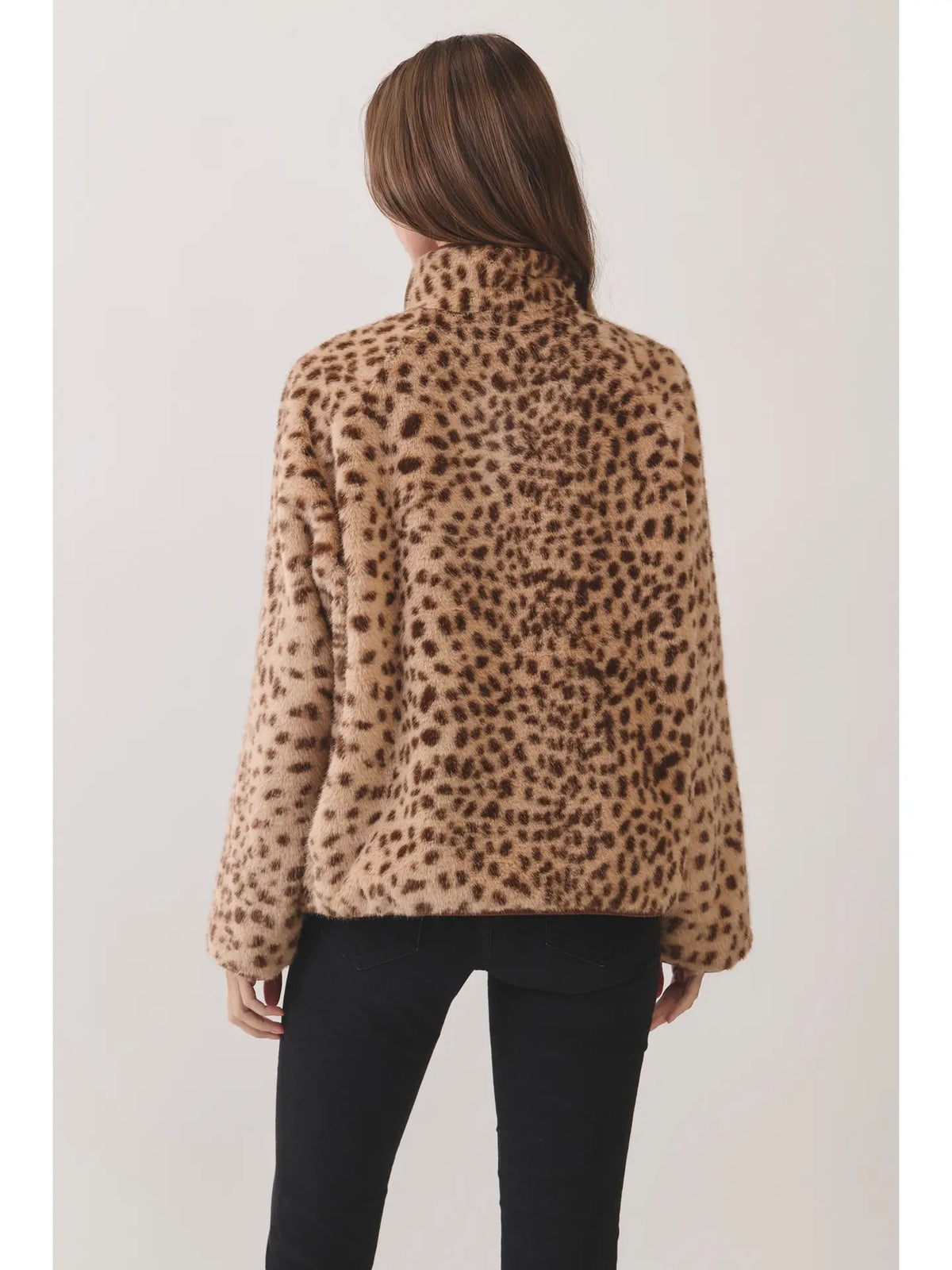 Leopard Half Zip
