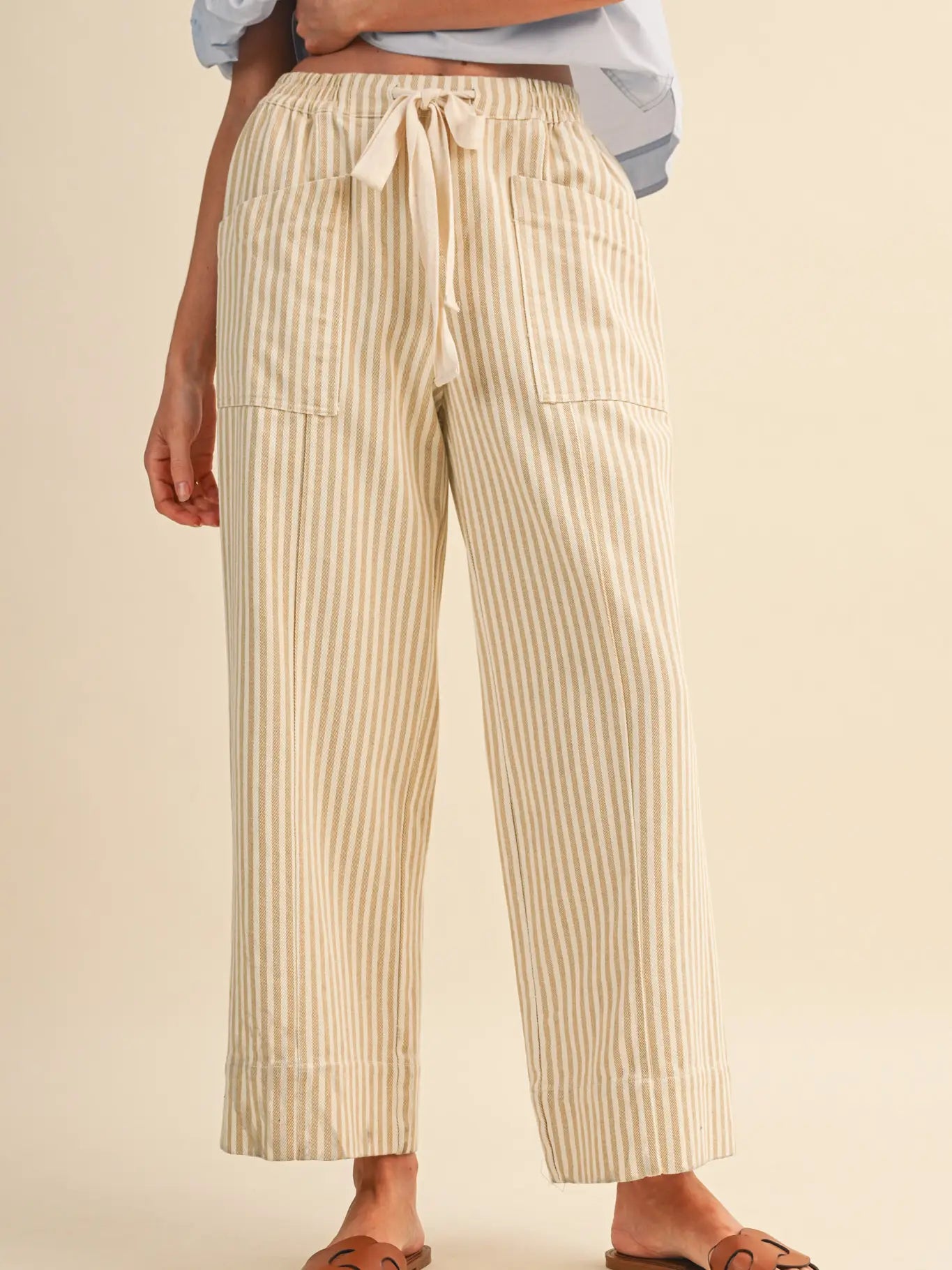 Striped Wide Leg Pants