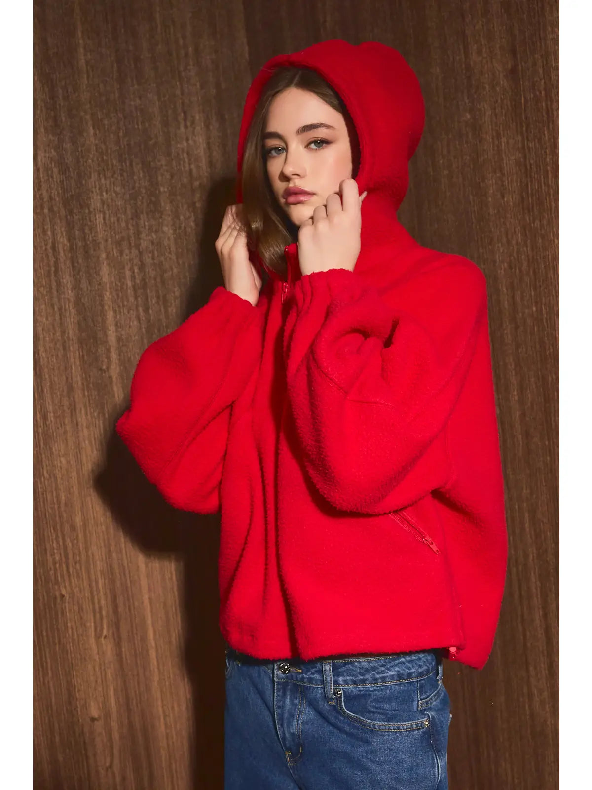 Half-Zip Cherry Pullover