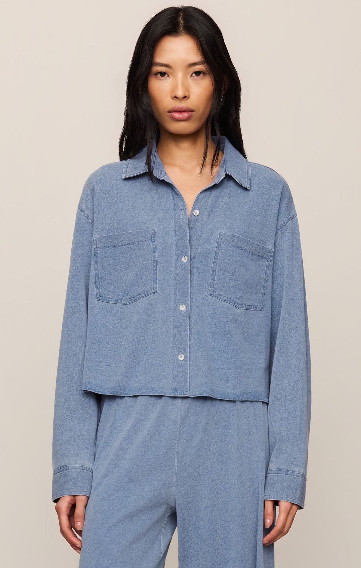 REESE DENIM BUTTON UP