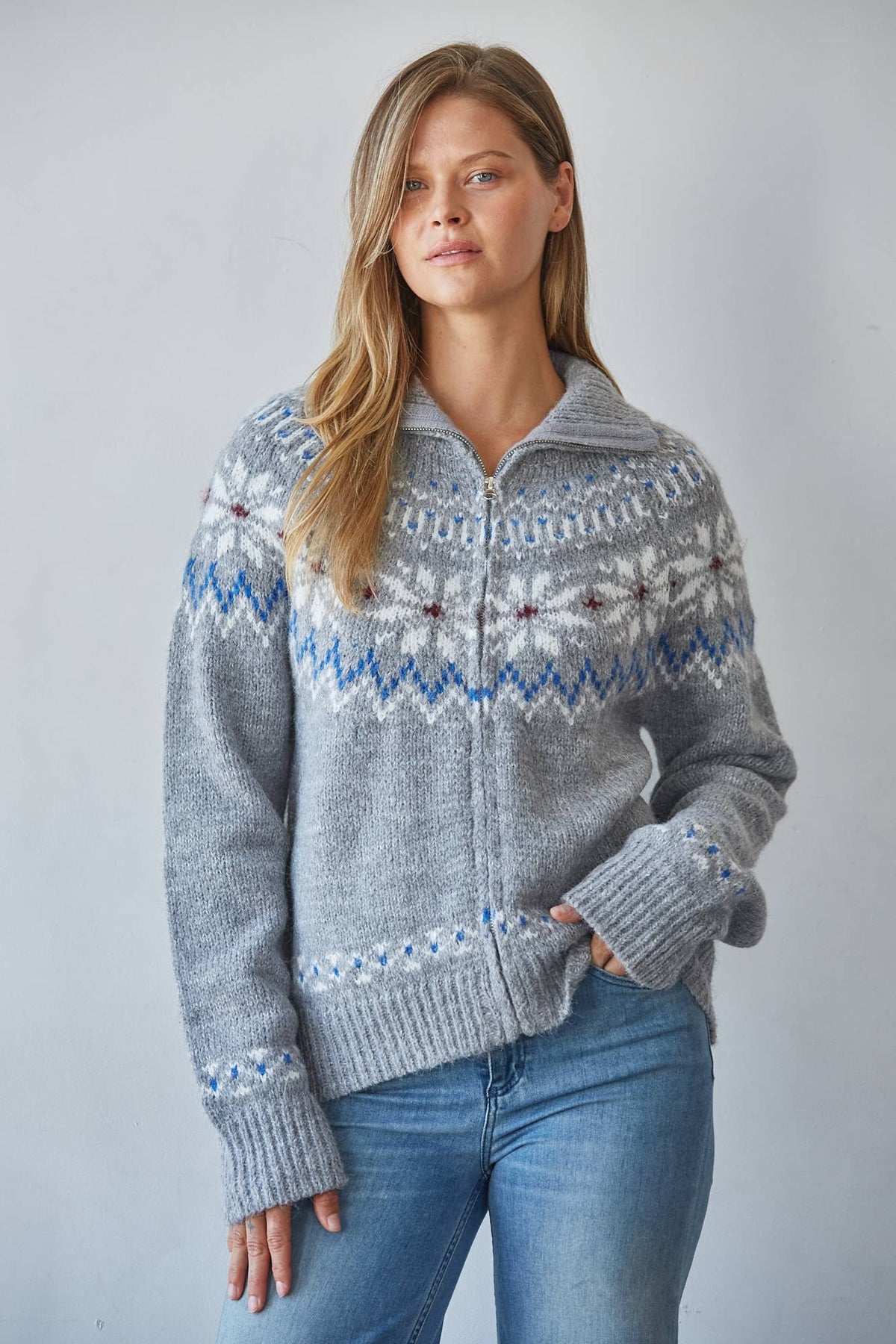 Emma Zip Up Cardigan