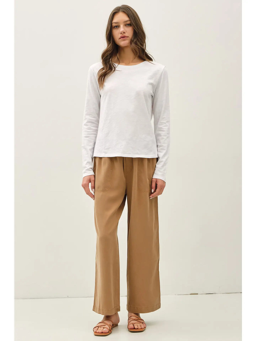 COTTON SLUB  LONG SLEEVE TEE