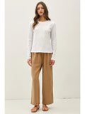 COTTON SLUB  LONG SLEEVE TEE