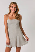 ASYMMETRICAL WAIST MINI DRESS