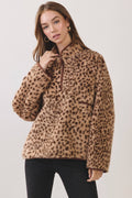 Leopard Half Zip