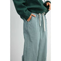 Gingham Ruffle Hem Pant