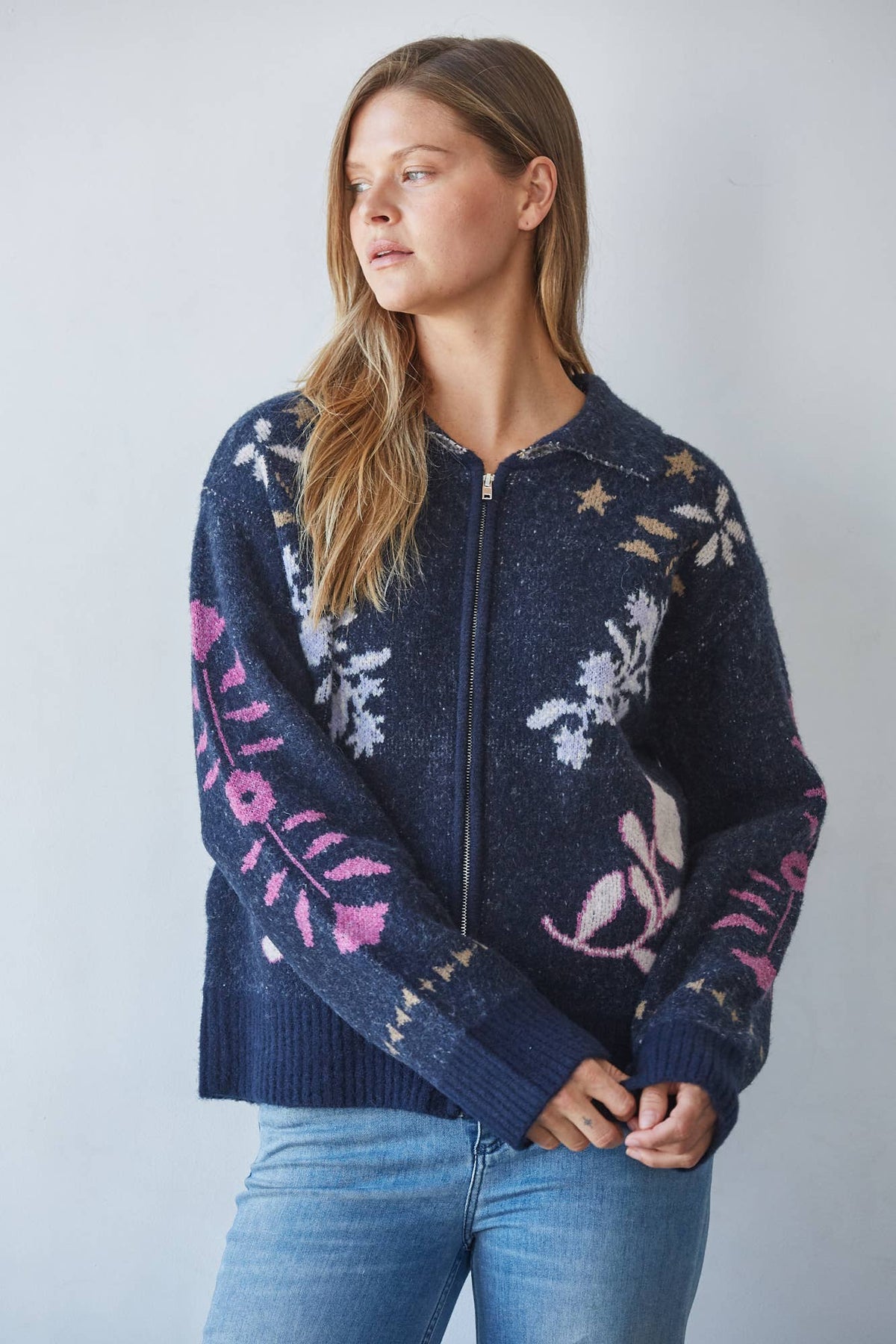 MADISON ZIP UP CARDIGAN