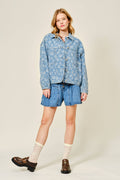VINTAGE FLOWER DENIM JACKET