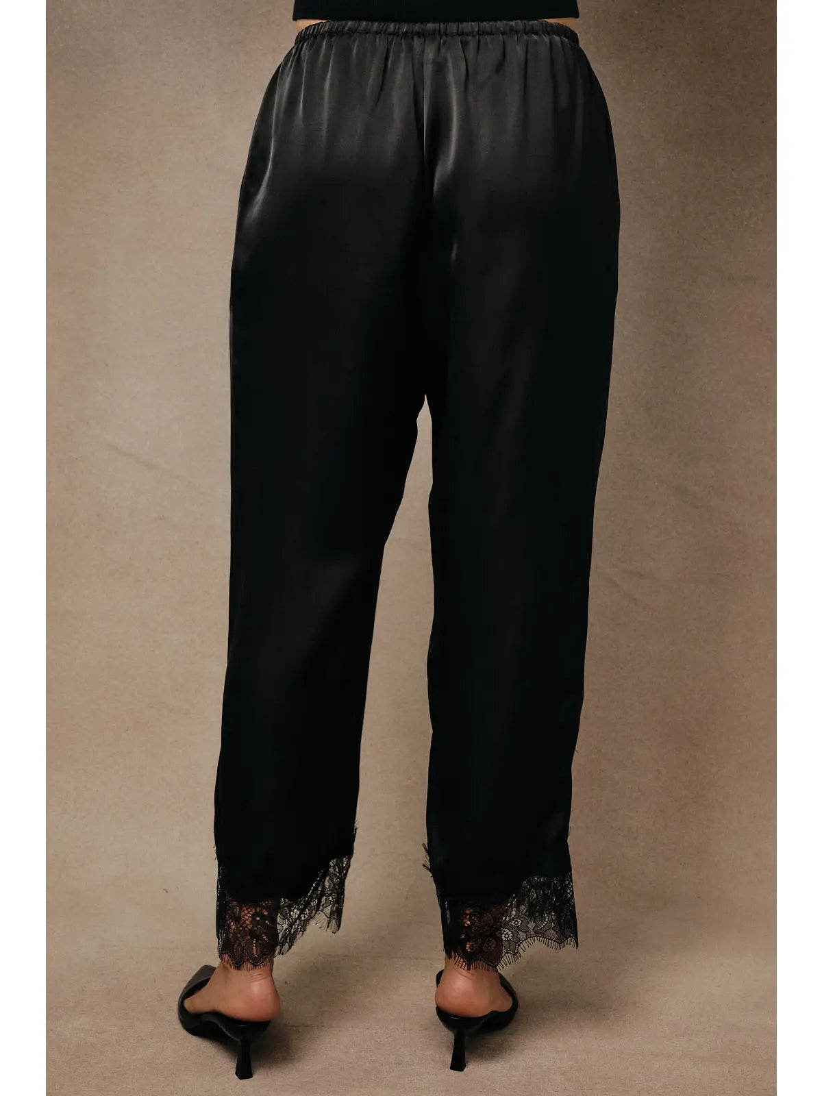 NORA SATIN LACE PANT