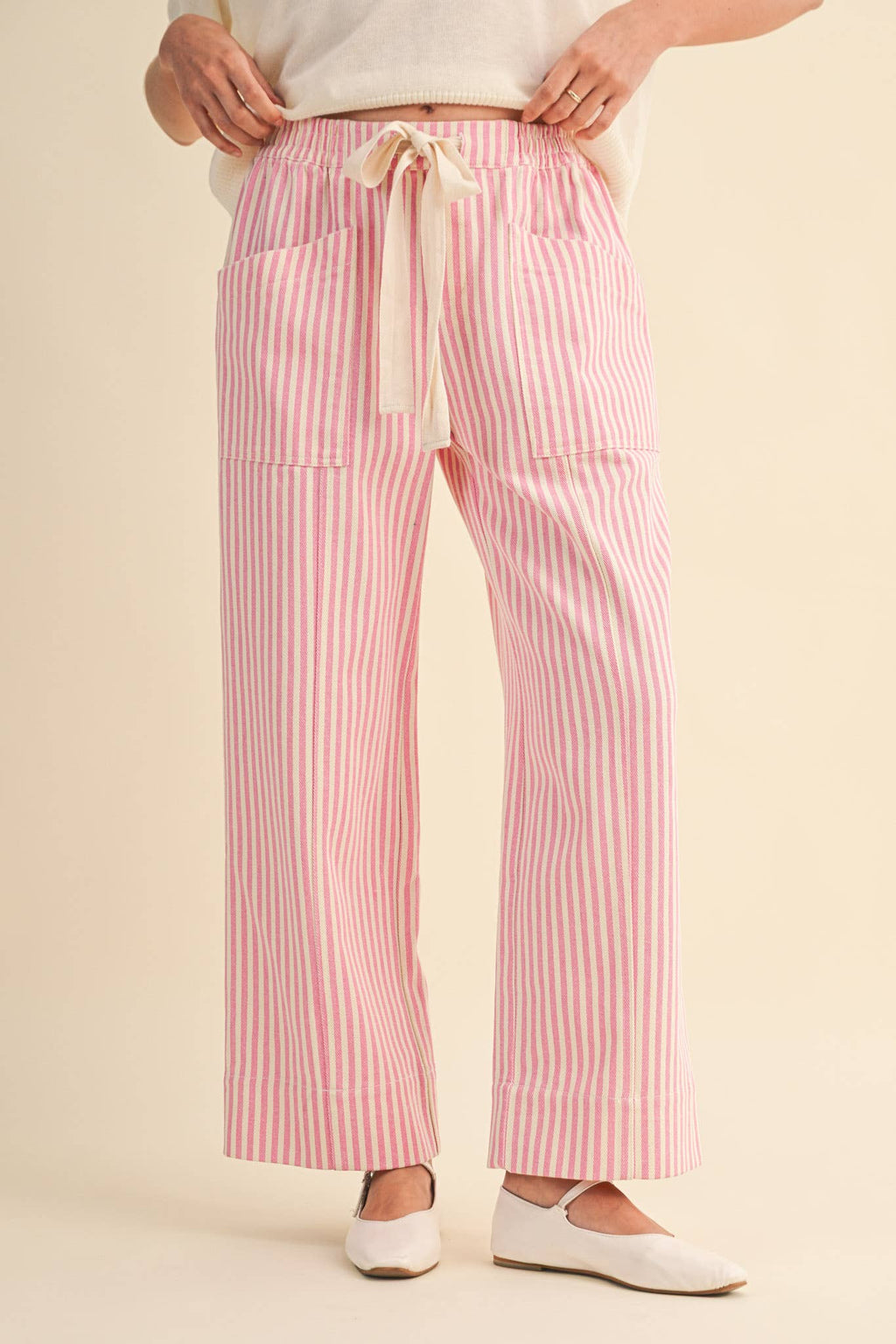 Striped Wide Leg Pants