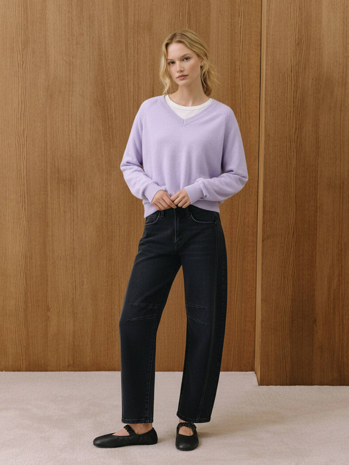 SAMMIE BLACK BARREL JEANS