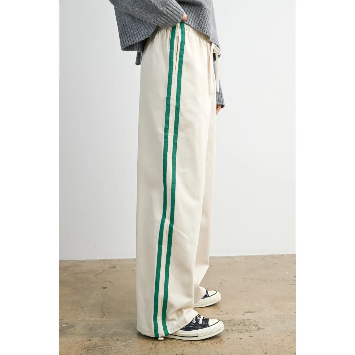 Striped Drawstring Track Pants
