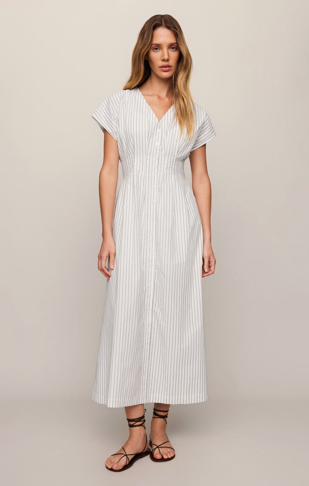 Sanna Midi Striped Dress