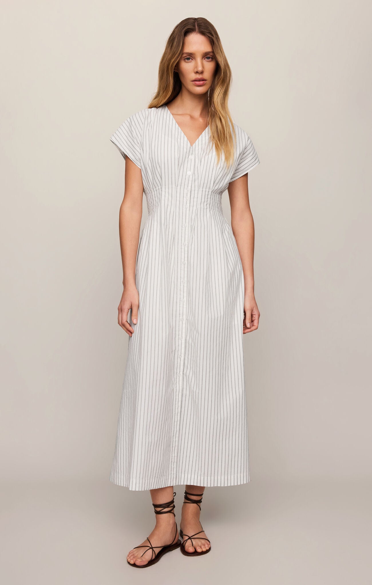 Sanna Midi Striped Dress