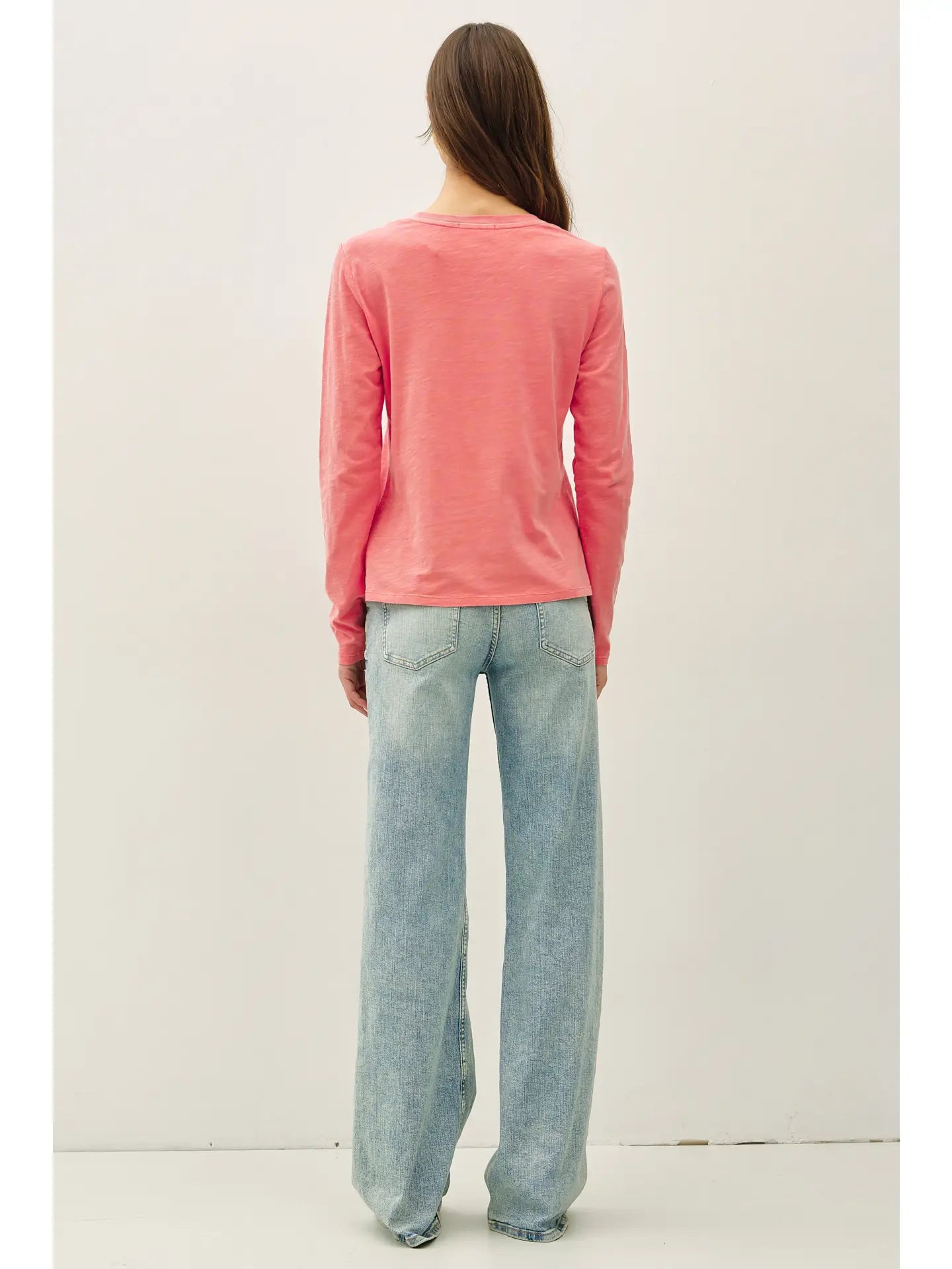 COTTON SLUB  LONG SLEEVE TEE