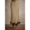 Polka Dot Lace Trim Skirt