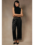 NORA SATIN LACE PANT