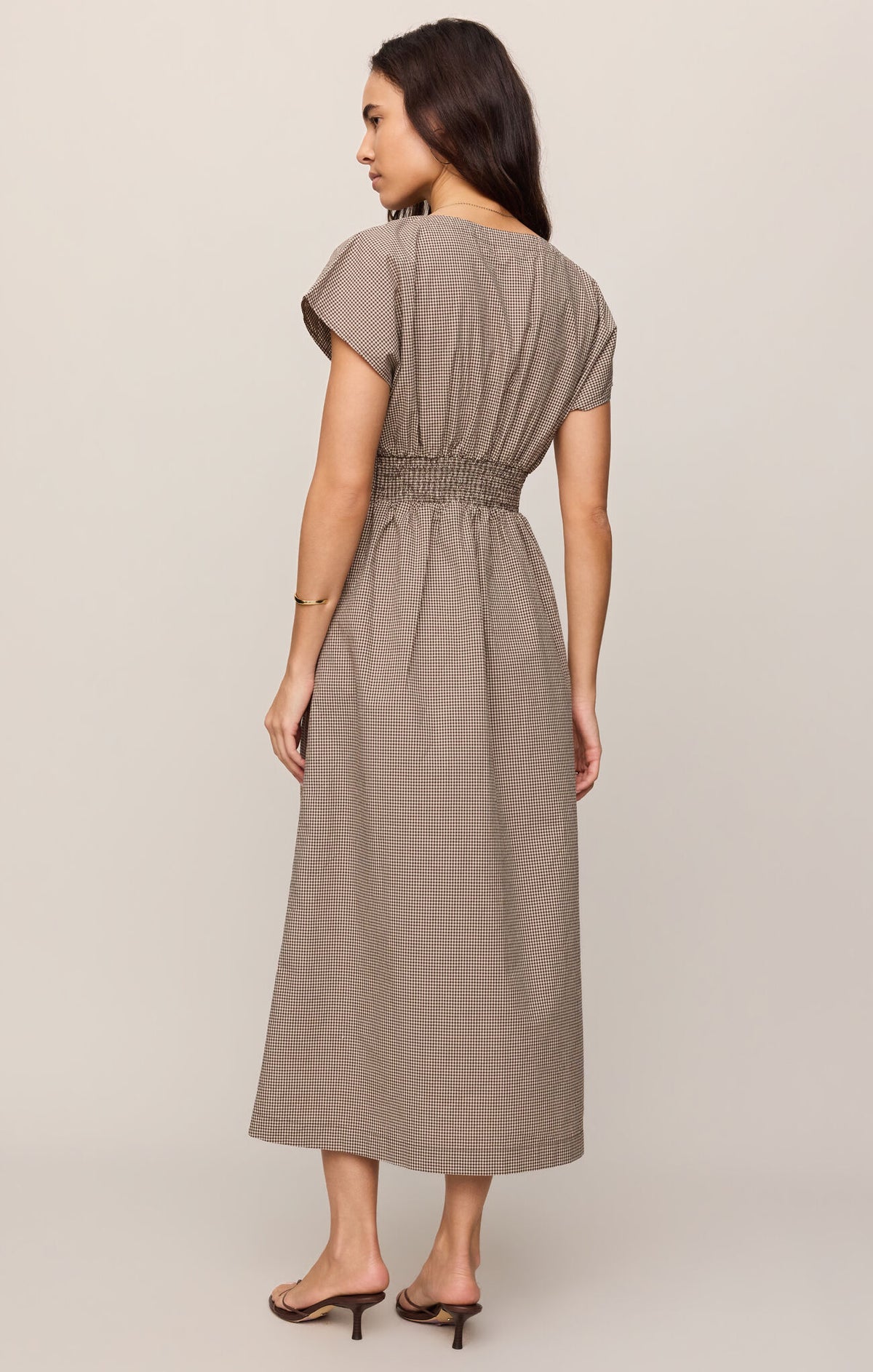 SANNA GINGHAM MIDI